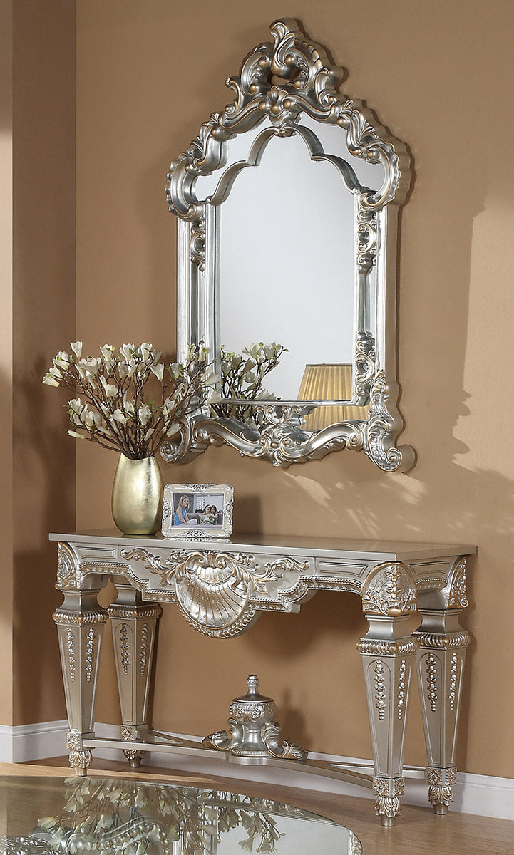Lumina Silver Console Table  / HD-8908S - Ornate Home