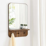 Lumina Walnut Mirror - Ornate Home
