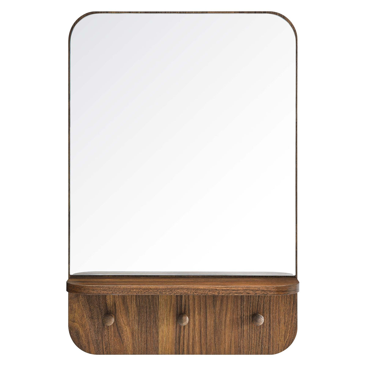 Lumina Walnut Mirror - Ornate Home
