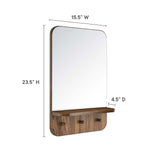 Lumina Walnut Mirror - Ornate Home