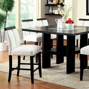 Luminar Black 5 Pc Counter Ht Table Set - Ornate Home