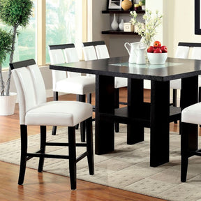 Luminar Black 5 Pc Counter Ht Table Set - Ornate Home
