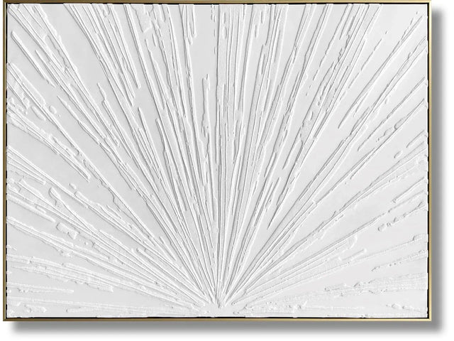 Luminous Burst Textured Canvas Wall Art - Ornate Home