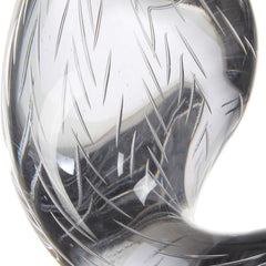 Luminous Twist Black/Gray Glass Sculpture - Ornate Home