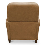 Luna Tan Leather Recliner Chair - Ornate Home