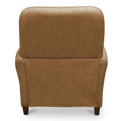 Luna Tan Leather Recliner Chair - Ornate Home