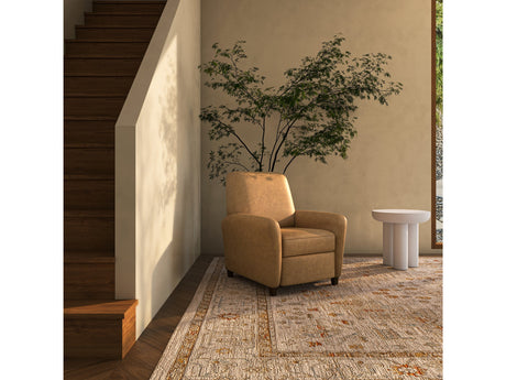 Luna Tan Leather Recliner Chair - Ornate Home