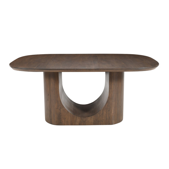 Luna Umber Brown 70 Dining Table - Ornate Home