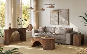 Luna Umber Brown Cocktail Table - Ornate Home