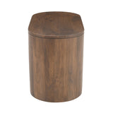 Luna Umber Brown End Table - Ornate Home