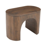 Luna Umber Brown End Table - Ornate Home