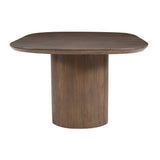 Luna Umber Brown Table w/ 6 Gibson Chairs - Ornate Home