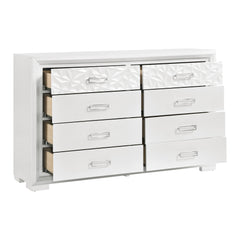 Luna White 4pc Bedroom Set - Ornate Home