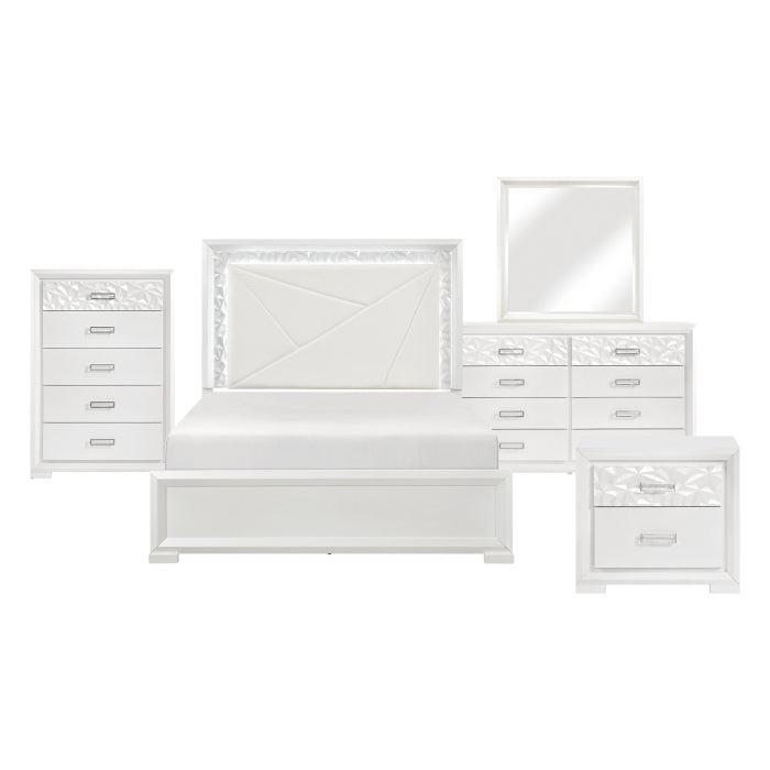 Luna White 5pc Bedroom Set