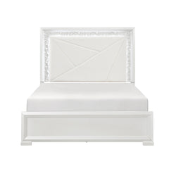 Luna White 5pc Bedroom Set - Ornate Home