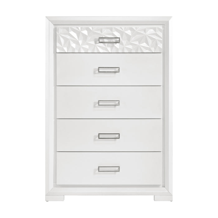 Luna White 5pc Bedroom Set