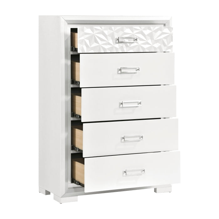 Luna White 5pc Bedroom Set