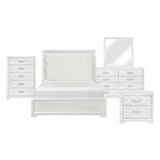 Luna White 5pc Bedroom Set - Ornate Home