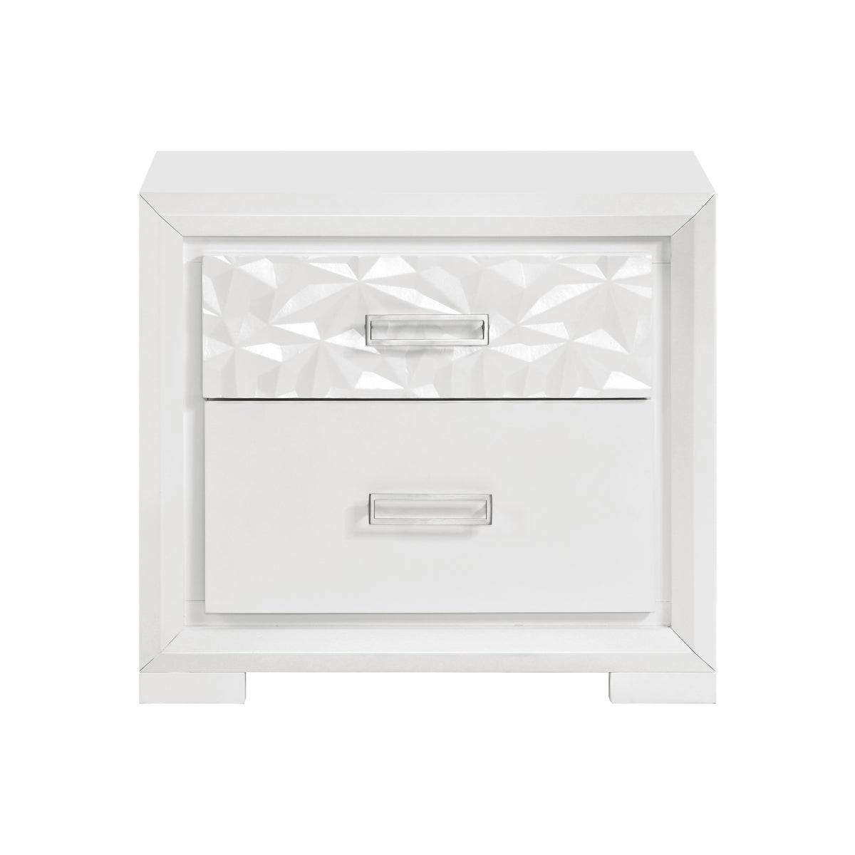 Luna White 5pc Bedroom Set - Ornate Home