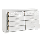 Luna White 5pc Bedroom Set - Ornate Home
