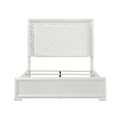 Luna White California King Bed - Ornate Home