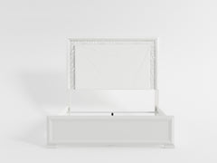 Luna White California King Bed - Ornate Home