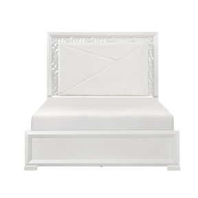 Luna White Full Bed - Ornate Home