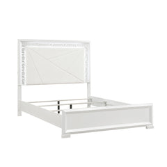 Luna White Queen Bed - Ornate Home