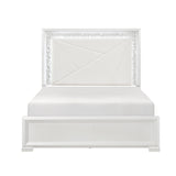 Luna White Queen Bed - Ornate Home