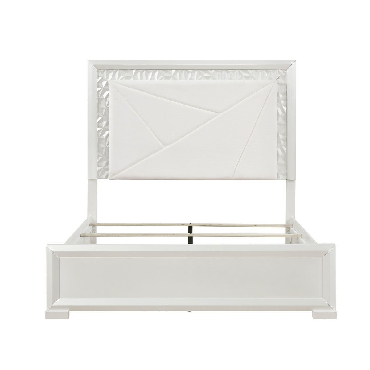 Luna White Queen Bed - Ornate Home