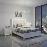 Luna White Queen Bed - Ornate Home