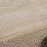 Lunar Black/Woodtone Wooden Side Table - Ornate Home
