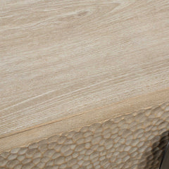 Lunar Black/Woodtone Wooden Side Table - Ornate Home