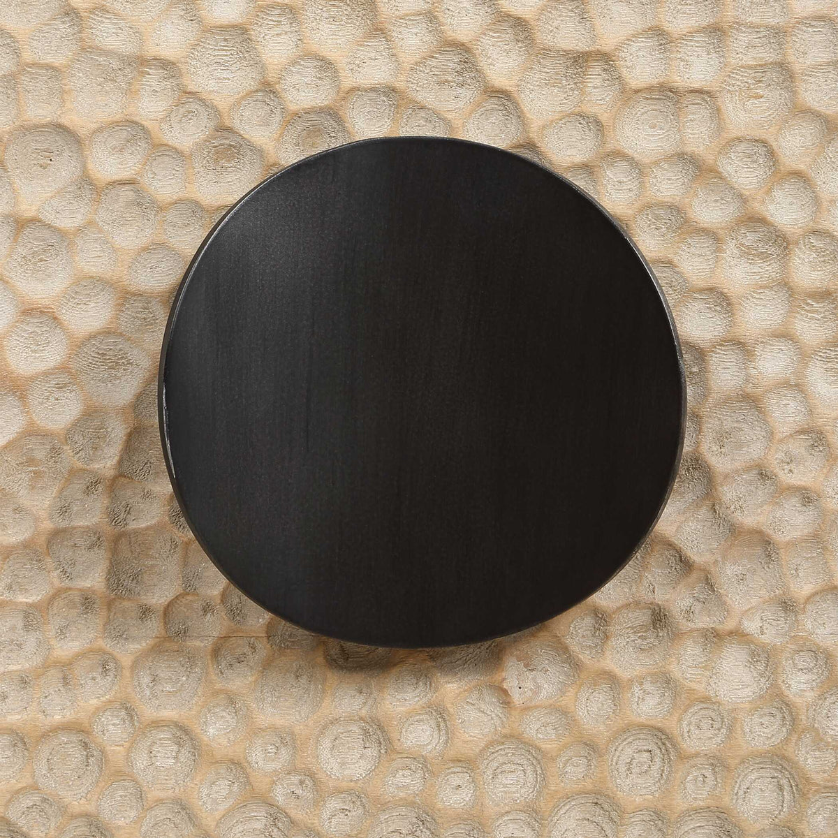 Lunar Black/Woodtone Wooden Side Table - Ornate Home