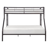 Lunar Dark Bronze Metal Twin/Full Bunk Bed - Ornate Home