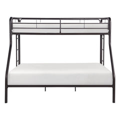 Lunar Dark Bronze Metal Twin/Full Bunk Bed - Ornate Home