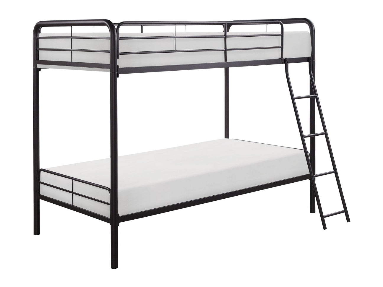 Lunar Dark Bronze Metal Twin/Twin Bunk Bed - Ornate Home