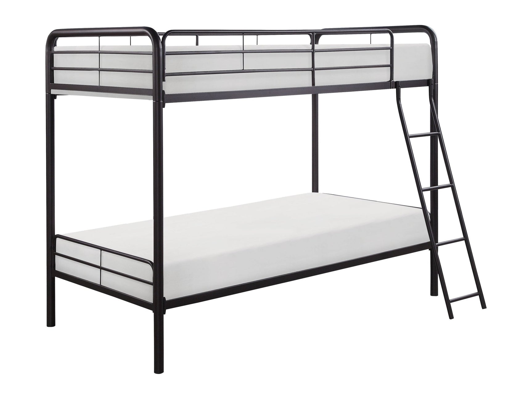 Lunar Dark Bronze Metal Twin/Twin Bunk Bed - Ornate Home