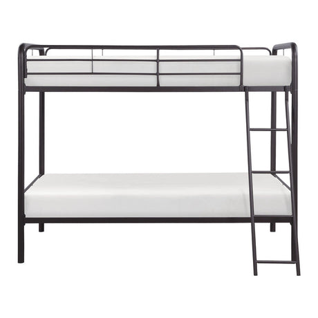 Lunar Dark Bronze Metal Twin/Twin Bunk Bed - Ornate Home