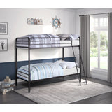 Lunar Dark Bronze Metal Twin/Twin Bunk Bed - Ornate Home