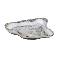 Lunara Gray/White Indoor-Outdoor Stone Bowl - Ornate Home