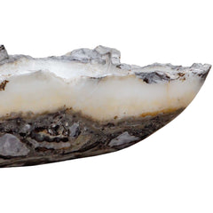 Lunara Gray/White Indoor-Outdoor Stone Bowl - Ornate Home