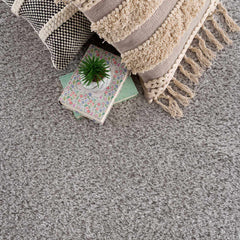Lunaro Gray Subtle Wavy Abstract Modern Minimalist Polyester Machine Woven Area Rug - Clearance - Ornate Home