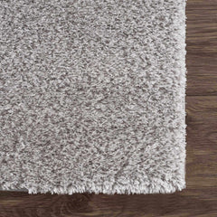 Lunaro Gray Subtle Wavy Abstract Modern Minimalist Polyester Machine Woven Area Rug - Clearance - Ornate Home