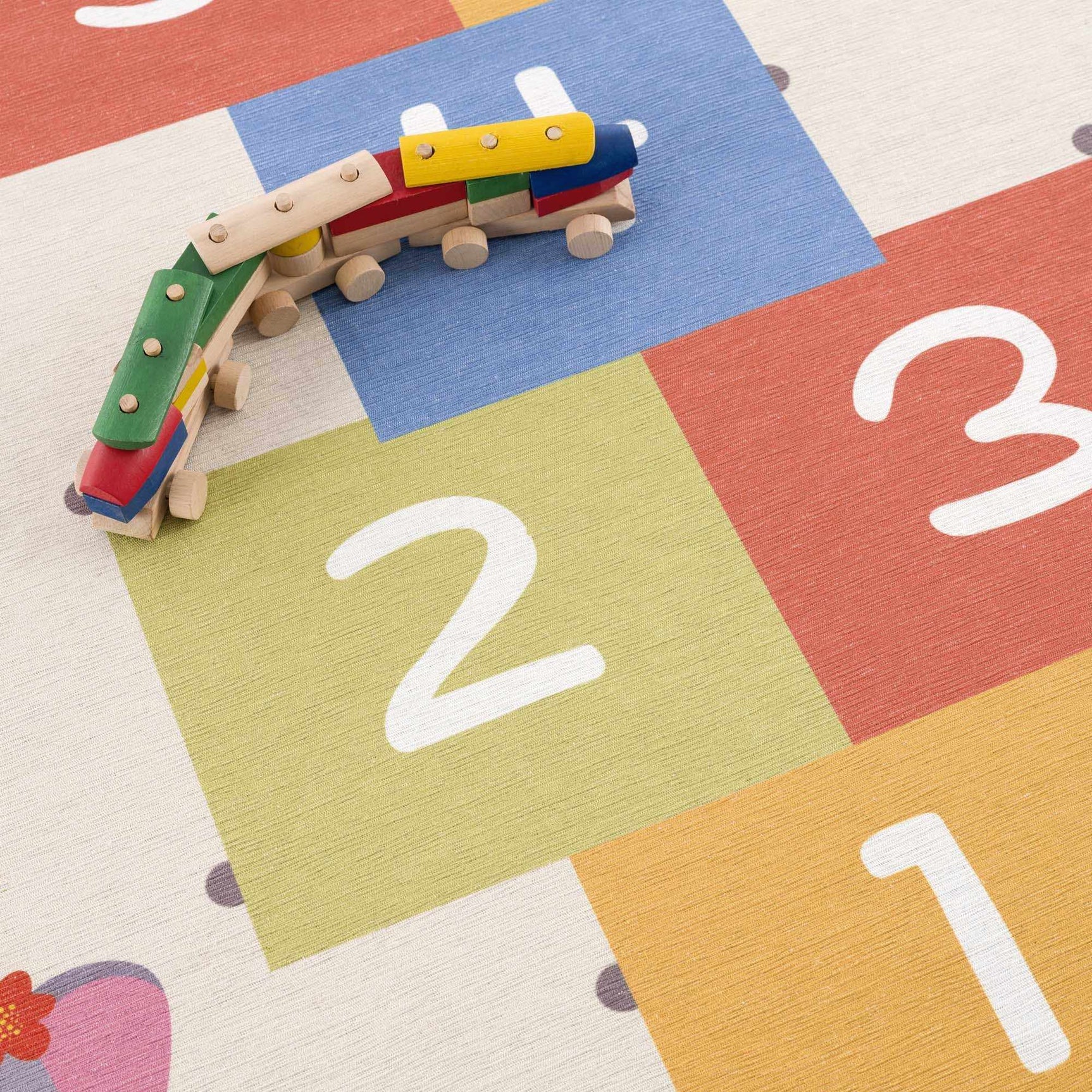 Lundy Kids Hopscotch Colorful Washable Area Rug - Clearance - Ornate Home
