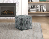 Lundy Multi-color Pouf - Ornate Home