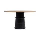 Lunen Soft Reef Noir 55" Round Dining Table