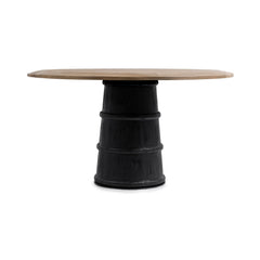 Lunen Soft Reef Noir 55" Round Dining Table