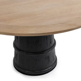 Lunen Soft Reef Noir 55" Round Dining Table