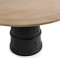 Lunen Soft Reef Noir 55" Round Dining Table